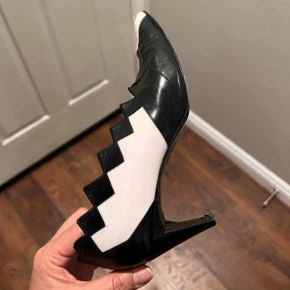 PHILIPPE MODEL Paris vintage leather heels. Made in Italy. Size 37.5 - Picture 6 of 11